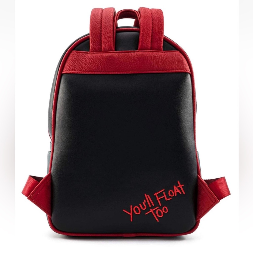 NEW Loungefly King’s IT Sewer You'll Float Too Chibi PENNYWISE Clown Backpack - Picture 8 of 9